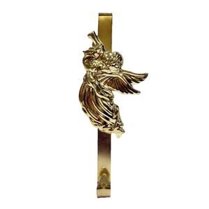 Vintage Giftco Inc Trumpet Angel 10in Gold Metal Wreath Hanger Decor T17